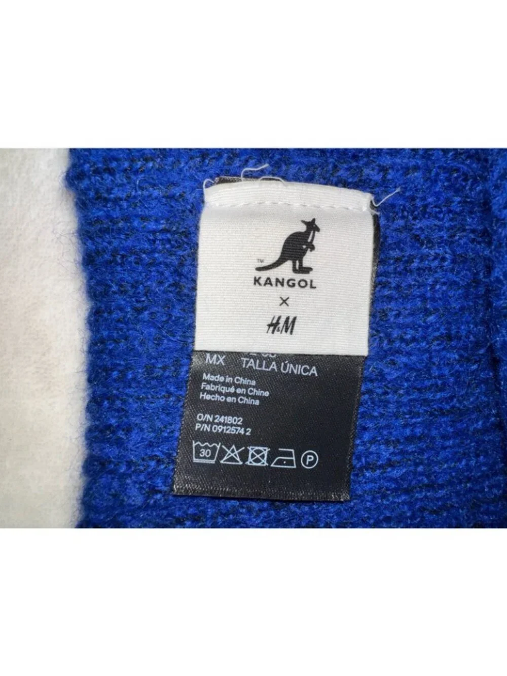KANGOL x H&M Beanie Hat Cap Blue Kangaroo Australia Men’s Unisex Adult One Size